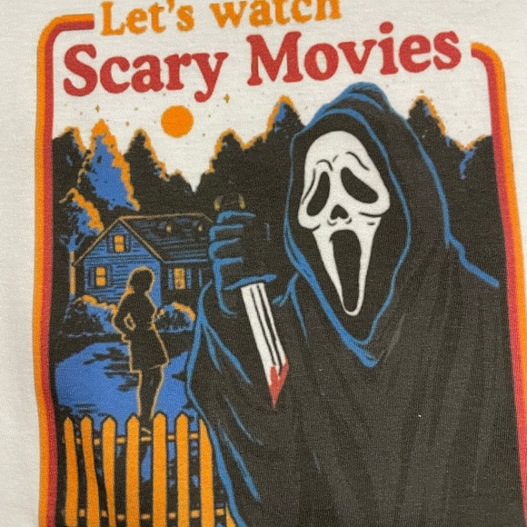 Ghost face womens graphic tshirt - Picture 2 of 2